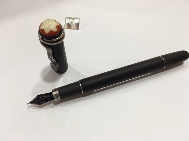 MONTBLANC ROUGE ET NOIR LIMITED EDTN 1906 FOUNTAIN PEN (B) nib - NEW IN BOX