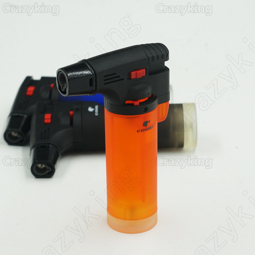 1300° Cohiba  Welding Gun Torch Jet Flame Cigarette Cigar Lighter W/ Lock Orange