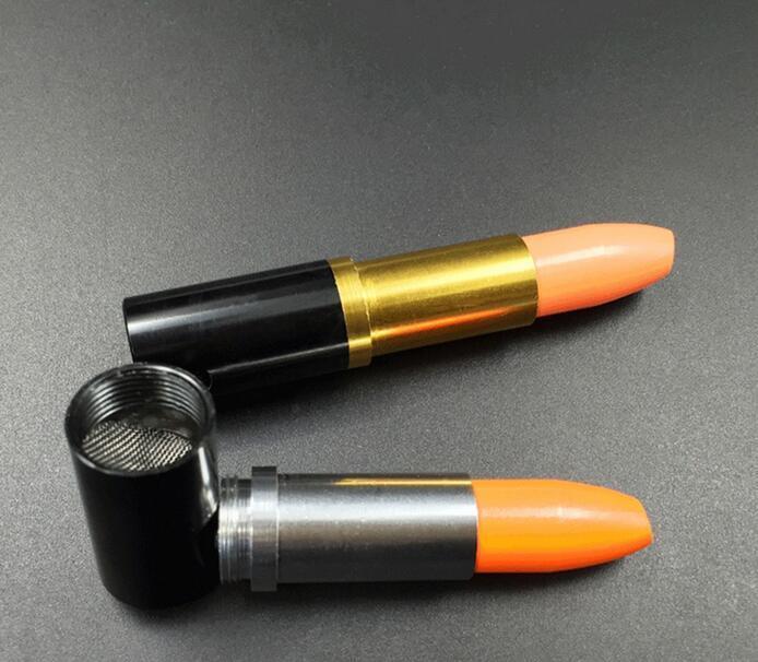 Gift Smoking Pipes Portable Lipstick Shape Tobacco Cigarette Random Delivery