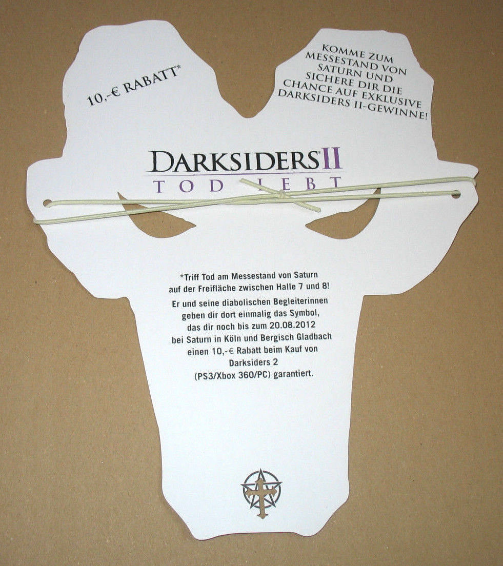 Darksiders 2 II promotional Promo Mask Gamescom 2012  Very Rare