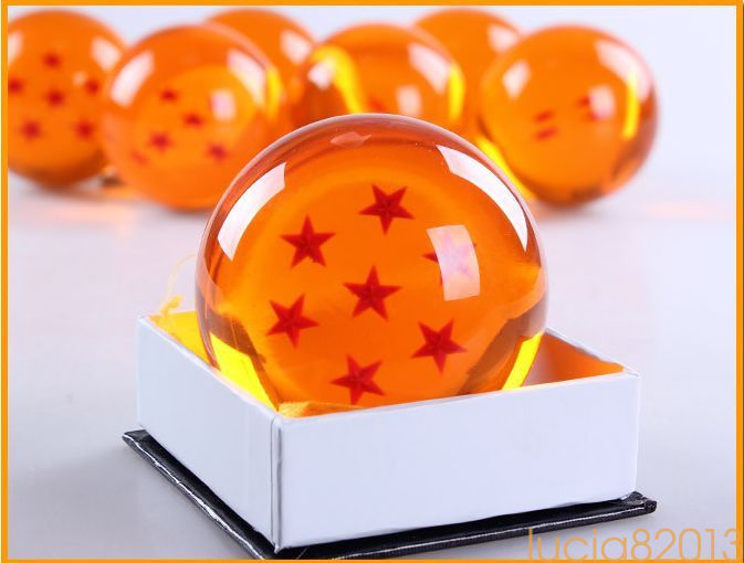 2017 HOT  Dragon Ball 7.6cm PVC Single Crystal Stars Ball New In Box L Size