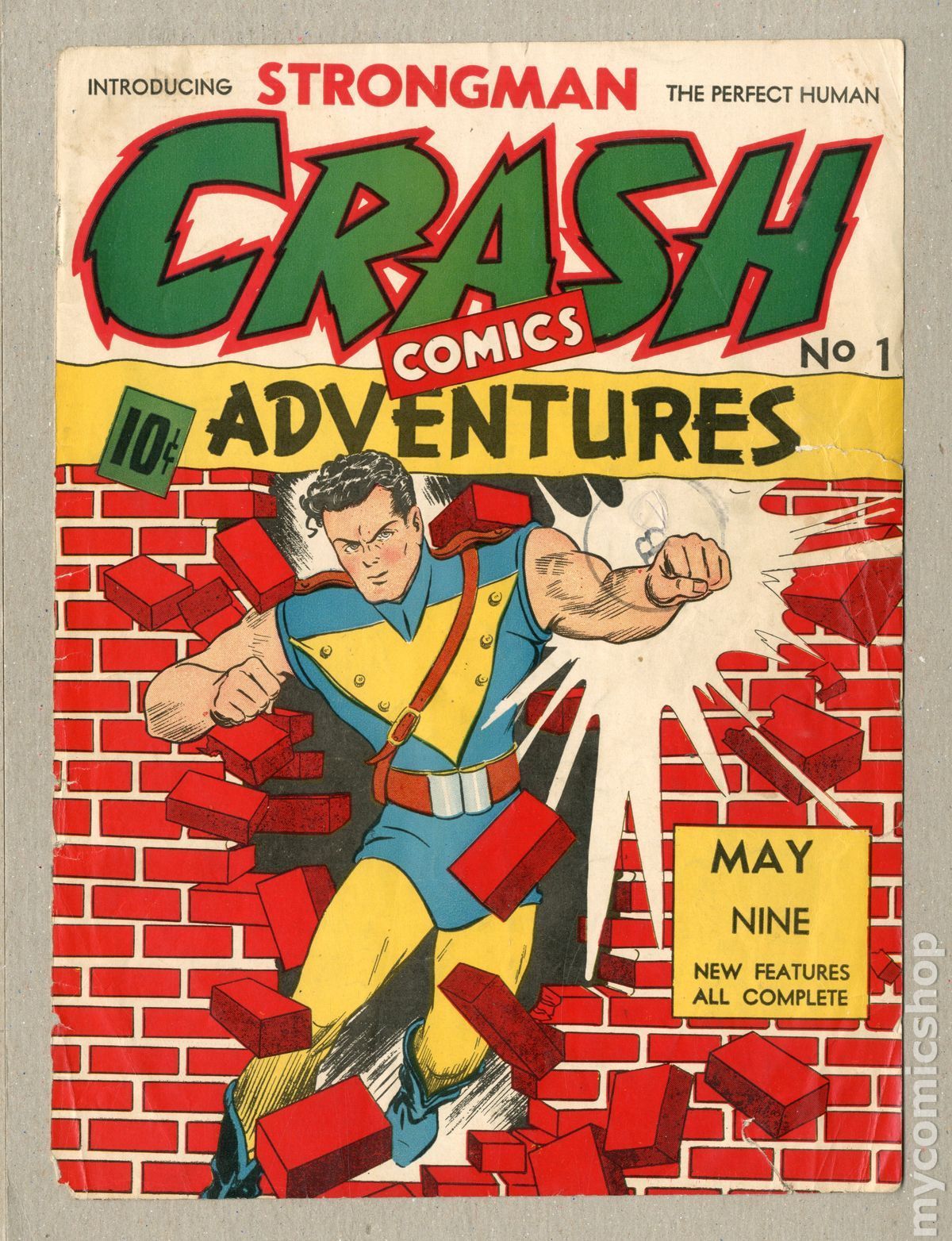 Crash Comics (1940) 1 Front Cover Only