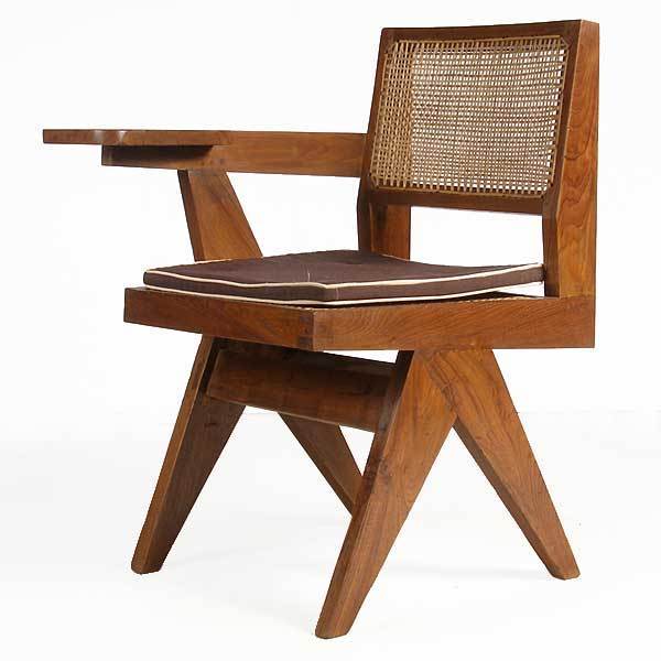 Original PIERRE JEANNERET Mid Century Modern Teak Class Chair Chandigarh c. 1950