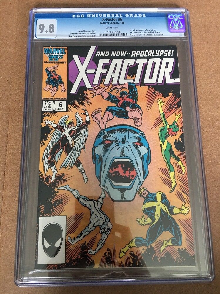 X-FACTOR #6 (1986) CGC 9.8 (NM+/M) 1st Full App Of Apocalypse