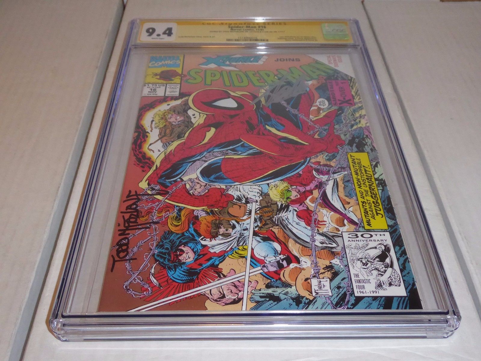 Spider-Man #16 CGC SS Dual Signature Autograph STAN LEE TODD MCFARLANE X-Force