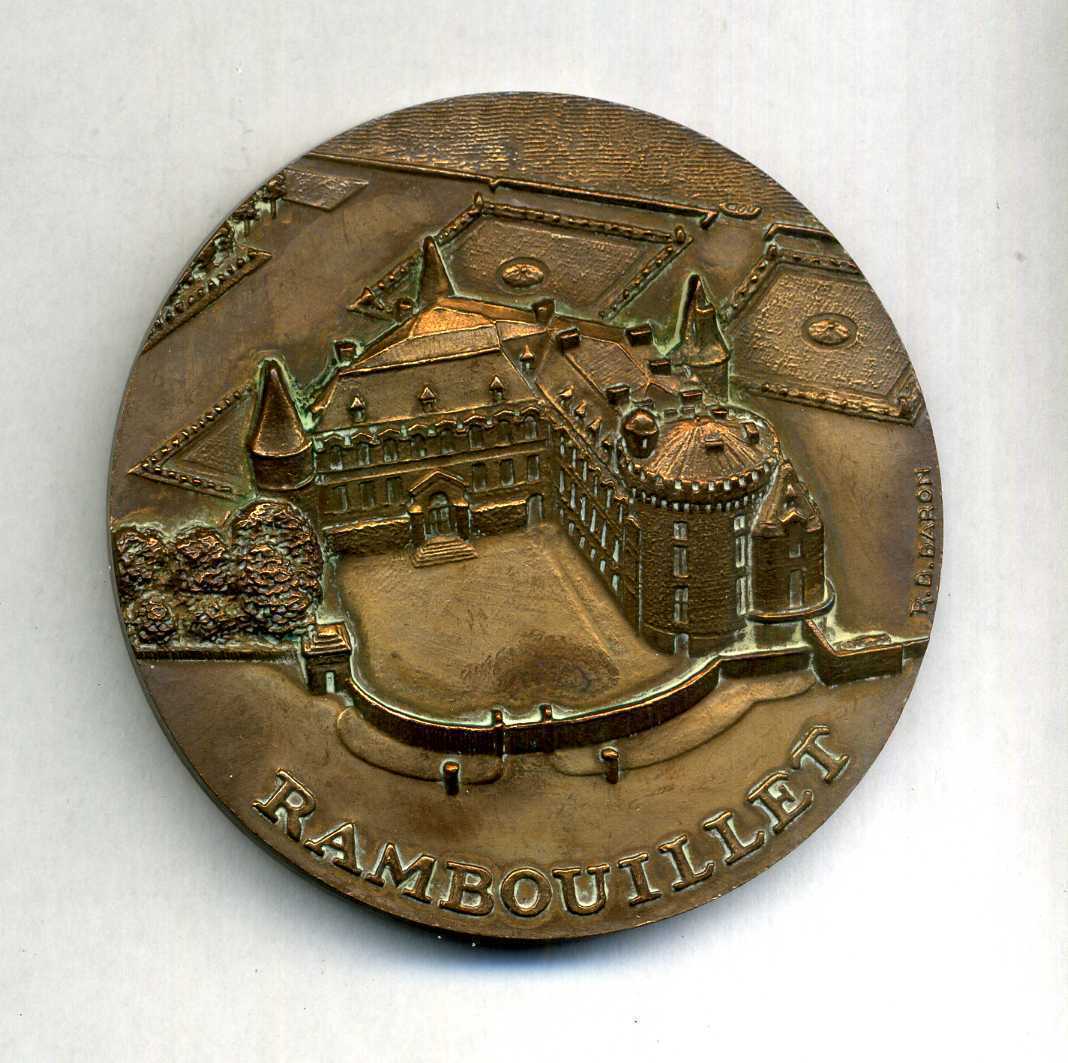 France – Deer - Pheasant - Forest - bronze medal by R.B Baron