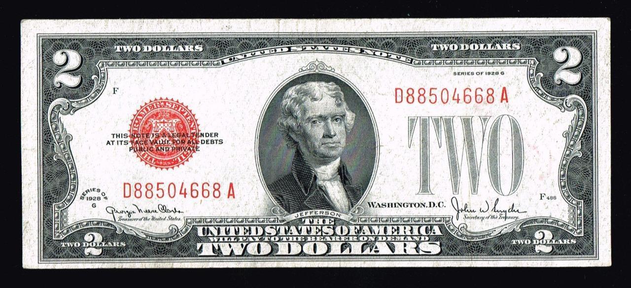 1928-G  $2 UNITED STATES NOTE ~