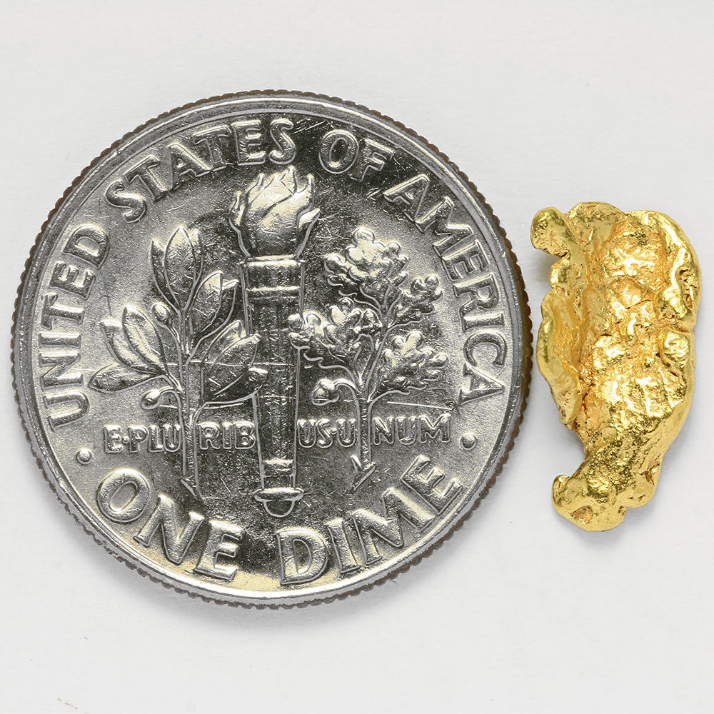 0.5681 Gram Alaska Natural Gold Nugget  ---  (#02382)