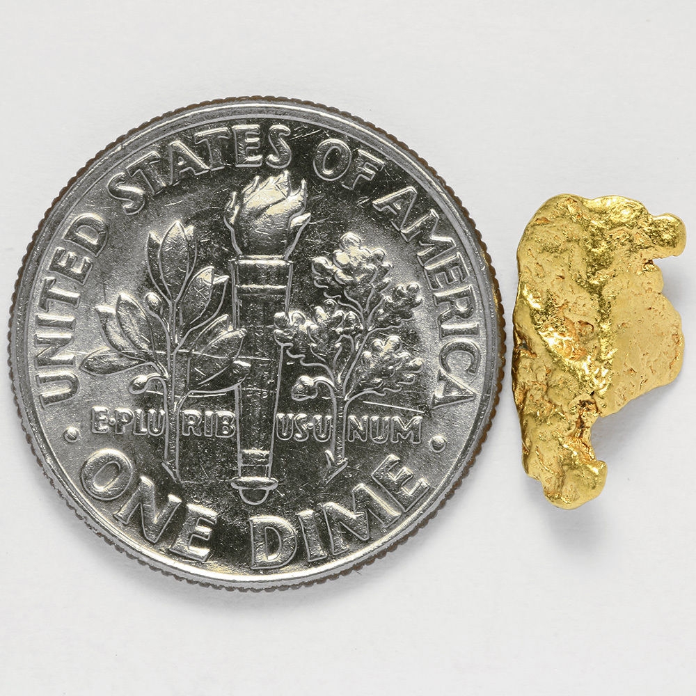 0.5681 Gram Alaska Natural Gold Nugget  ---  (#02382)