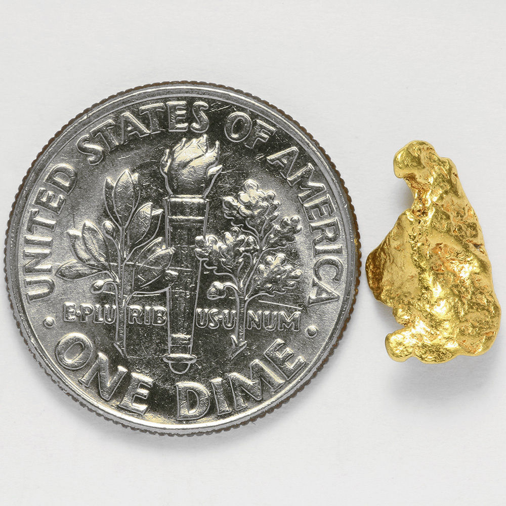 0.5681 Gram Alaska Natural Gold Nugget  ---  (#02382)