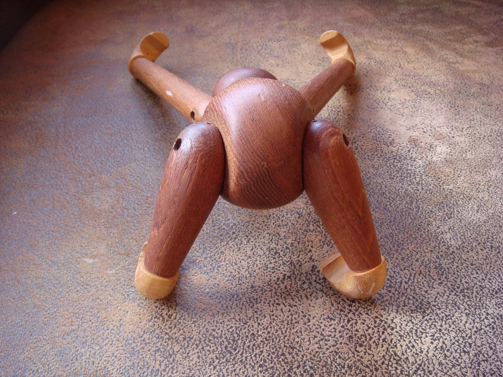 Kay Bojesen Teak Monkey Mid Century Modern Danish Vintage 1951 20cm Stamped