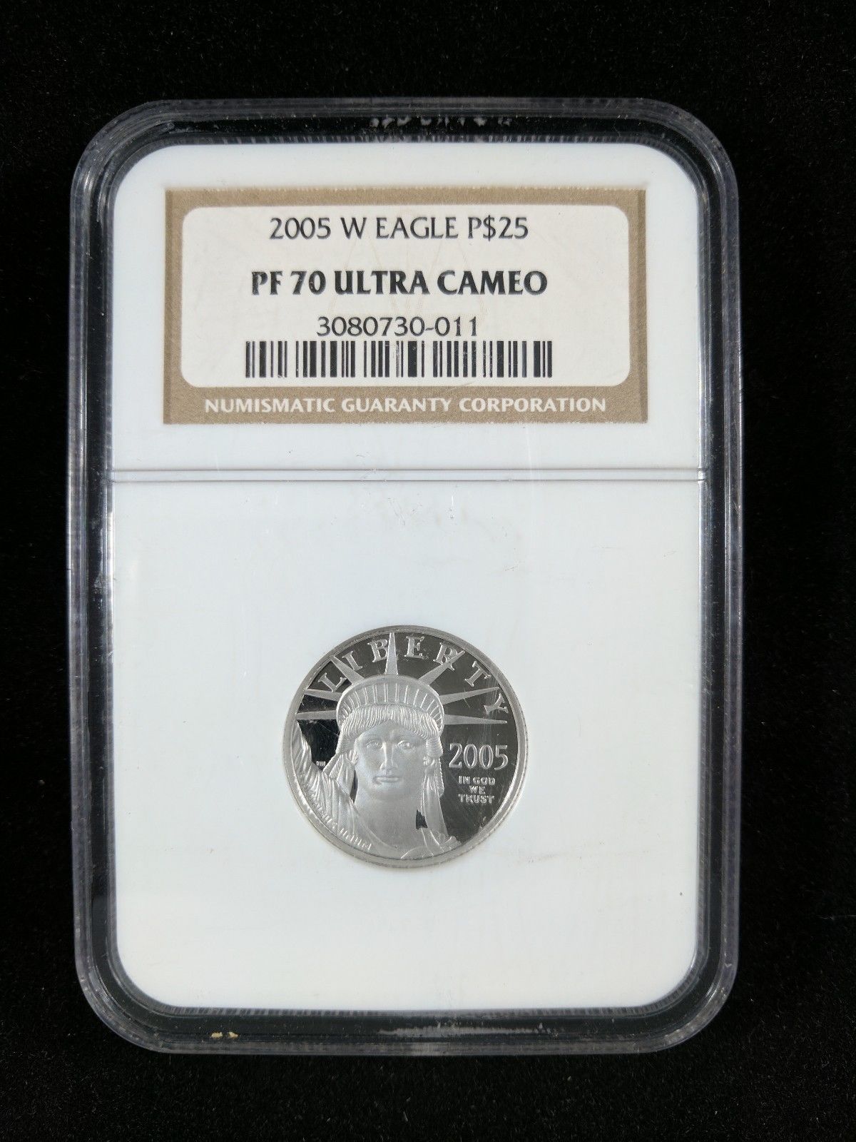 2005-W $25 1/4 oz Proof Platinum Eagle Coin - NGC PF70 Ultra Cameo