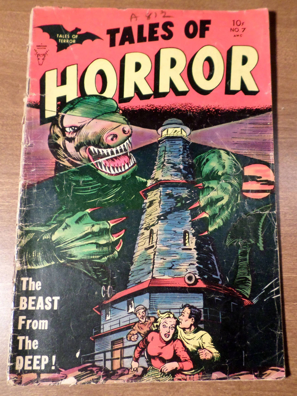 TALES OF HORROR # 7 from 1953 - MINOAN PUBLISHING COMIC - RARE!!!