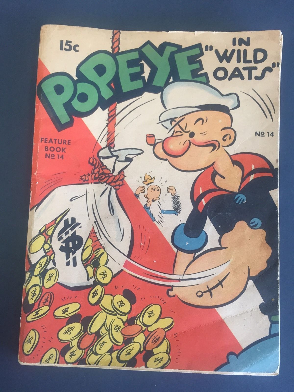 POPEYE - FEATURE BOOK # 14  (1938)  - GREAT PRICE - SCARCE GOLDEN AGE COMIC