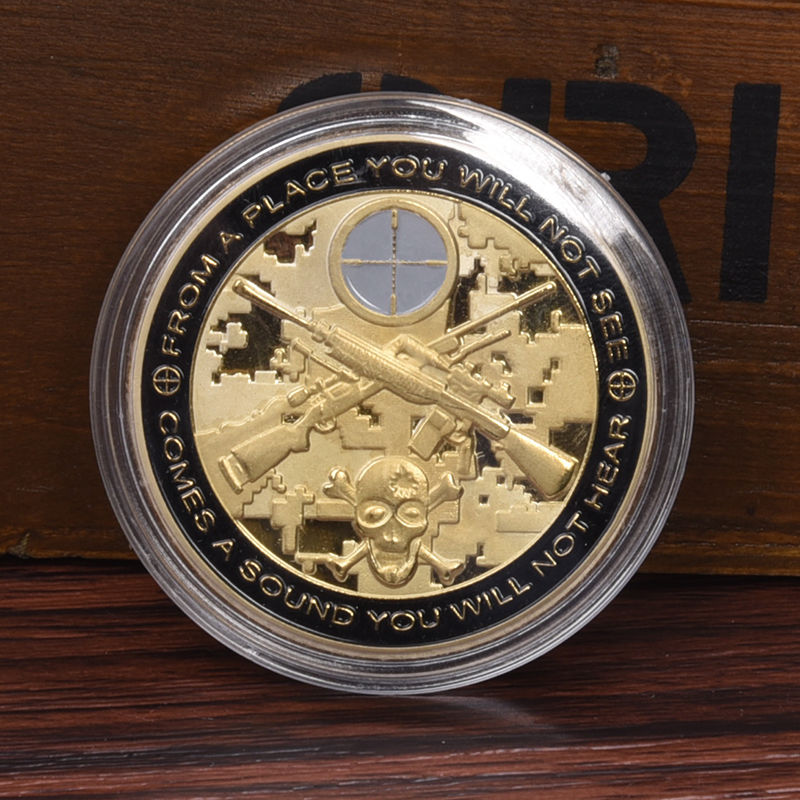 Sniper "You Can Run, But You Will Only Die Tired" Challenge Coin