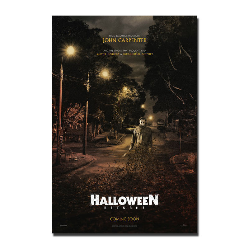 Halloween Returns Hot Movie Art Silk Canvas Poster 12x18 24x36 inch