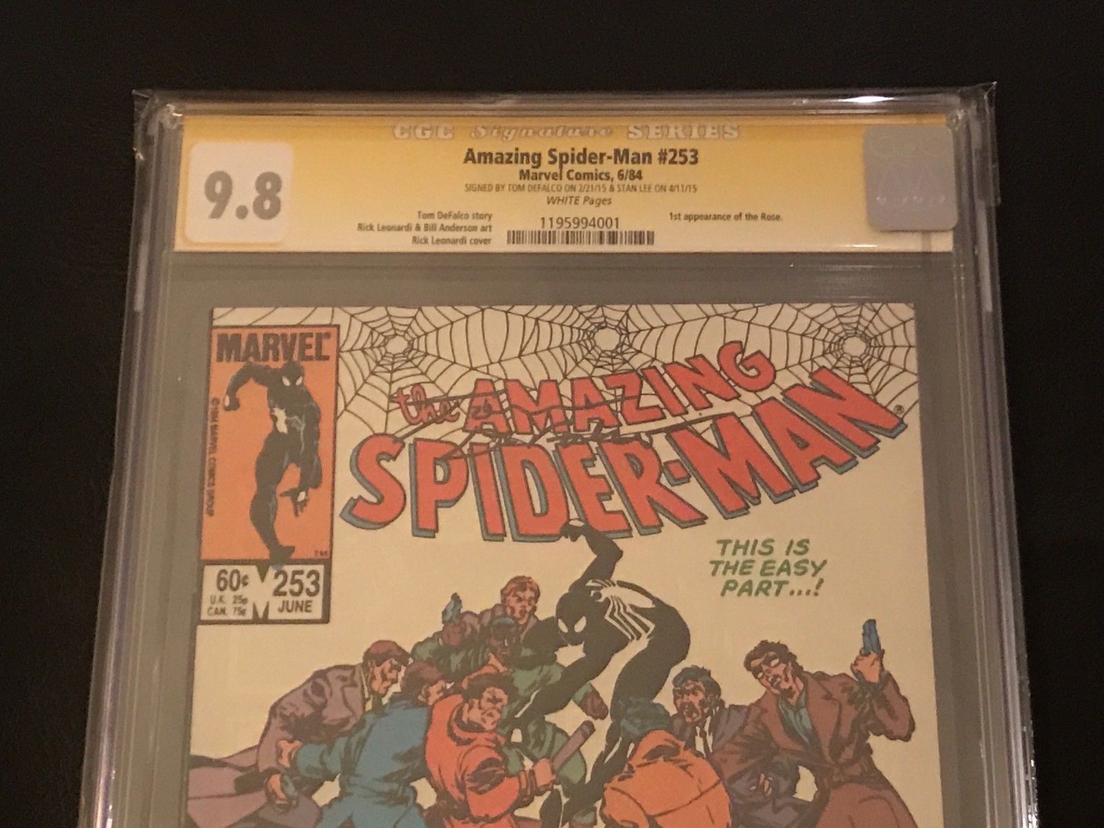 The Amazing Spider-man #253 CGC 9.8 Signature Series Tom Defalco & Stan Lee!!!