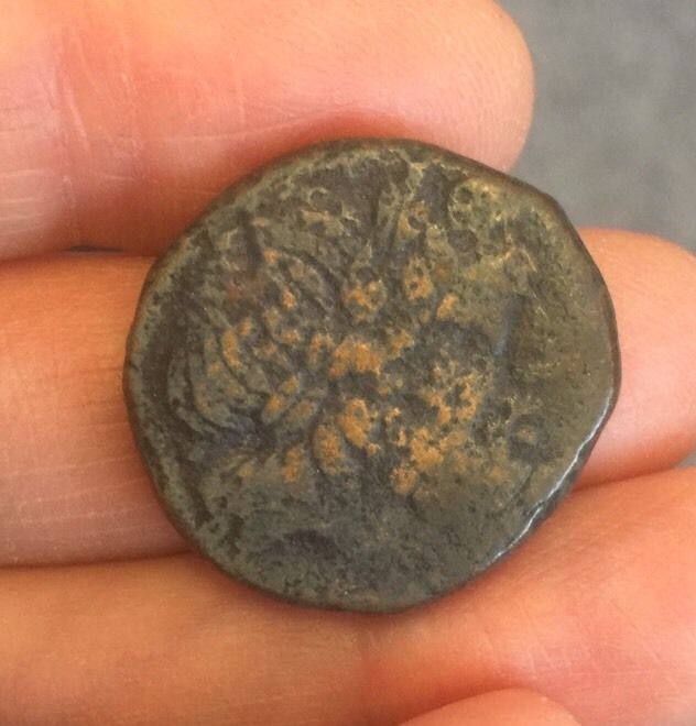 SICILY, SYRACUSE. (REIGN OF HIERON II, 275-215 B.C). BRONZE COIN. (AE 24).