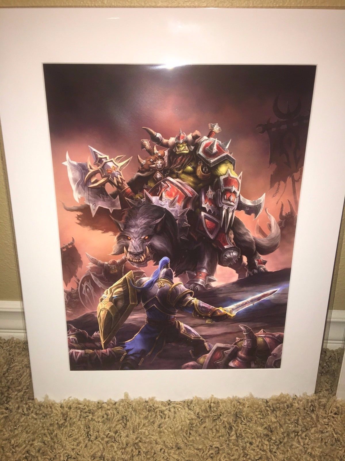 BLIZZCON 2016 Framed Litho print SIGNED by SAMWISE DIDIER "A Lion Among Wolves"