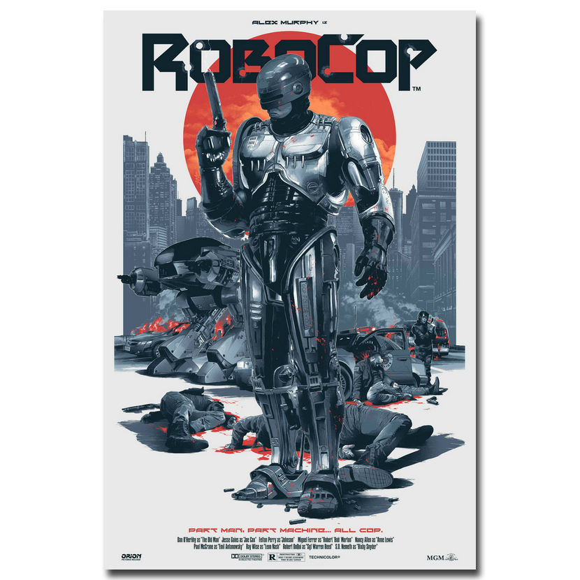 RoboCop Classic Movie Art Silk Canvas Poster 12x18 24x36 inch