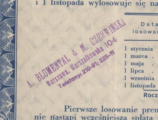 Polish Bond 1931 Poland bond 5$ UNCANCELLED with coupons judaica BLUMENTAL