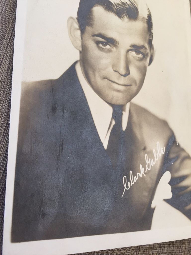 CLARK GABLE Vintage 30's EARLY ORIGINAL Photo SIGNED Publicity PORTRAIT NO Stash