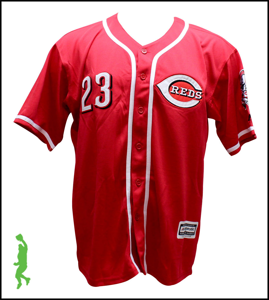 ADAM DUVALL AUTOGRAPHED SIGNED CINCINNATI REDS BASEBALL JERSEY JSA COA