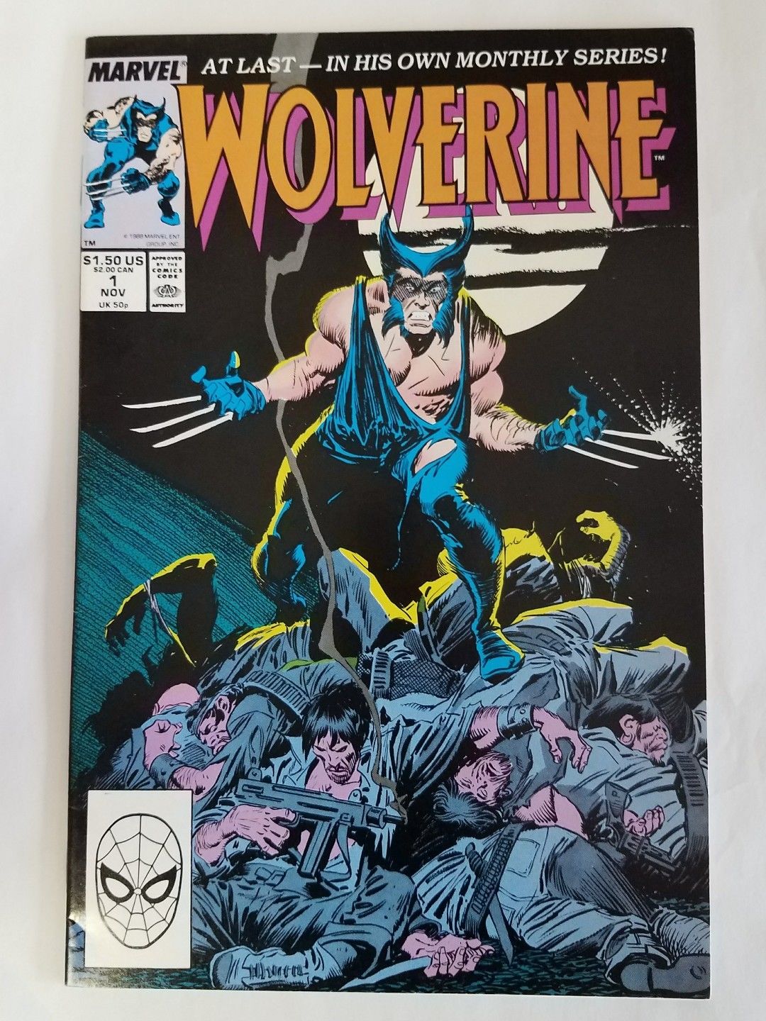 Wolverine #1 1988 VF+ Key Comic Book 1st Patch John Byrne Logan!