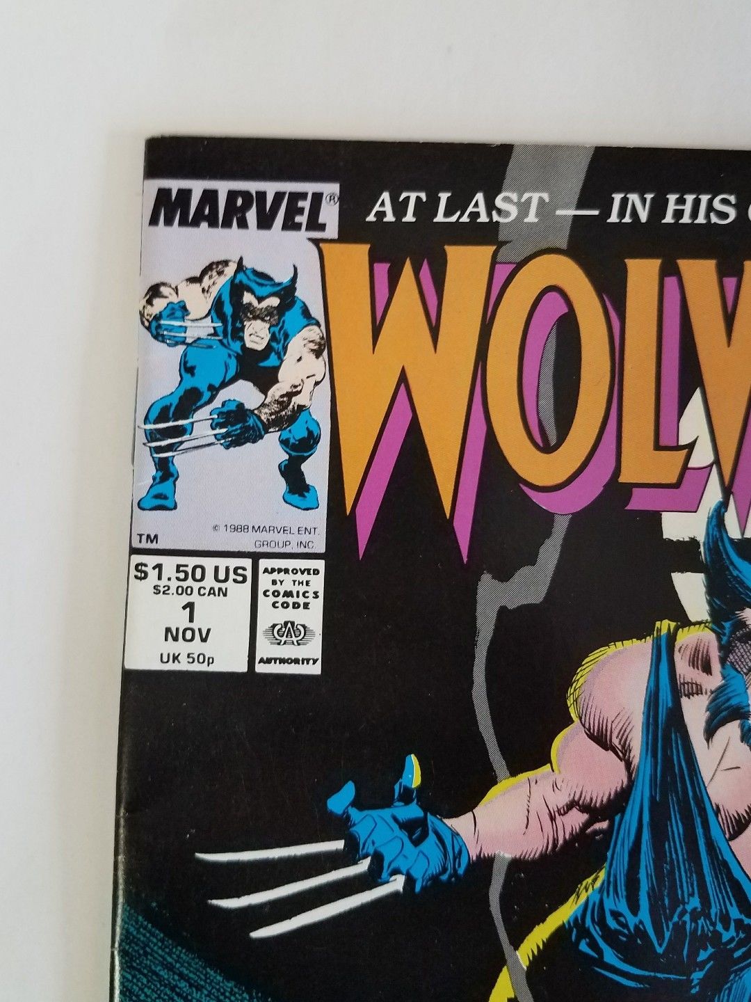 Wolverine #1 1988 VF+ Key Comic Book 1st Patch John Byrne Logan!