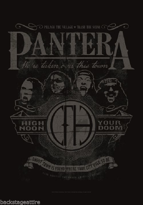 Pantera High Noon Your Doom Dimebag Darrell Fabric Cloth Poster Flag Banner New!