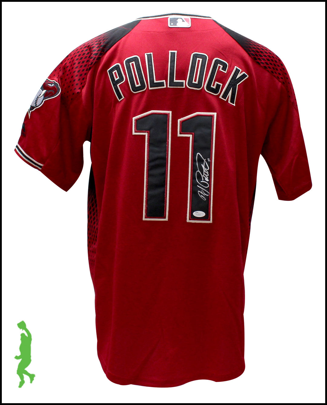 A.J. POLLOCK AUTOGRAPHED SIGNED ARIZONA DIAMONDBACKS BASEBALL JERSEY AJ JSA COA