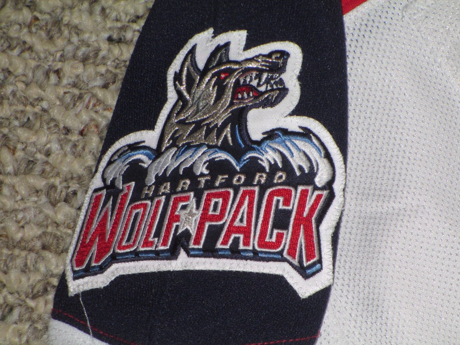 Hughes 2014-15 Hartford Wolf Pack Game Used Jersey HOME WHITE SIZE 56 STEINER