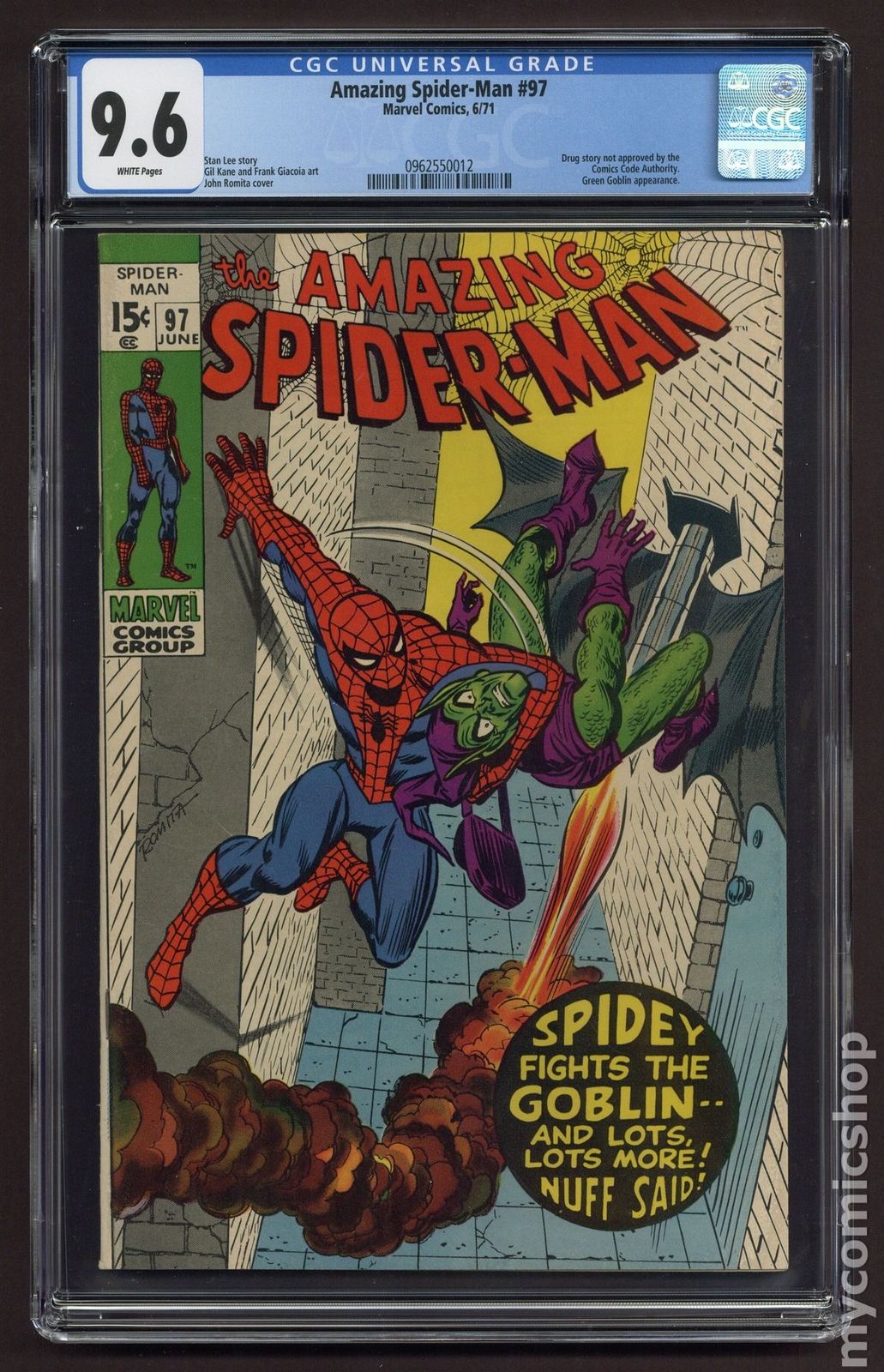 Amazing Spider-Man (1963 1st Series) #97 CGC 9.6 0962550012