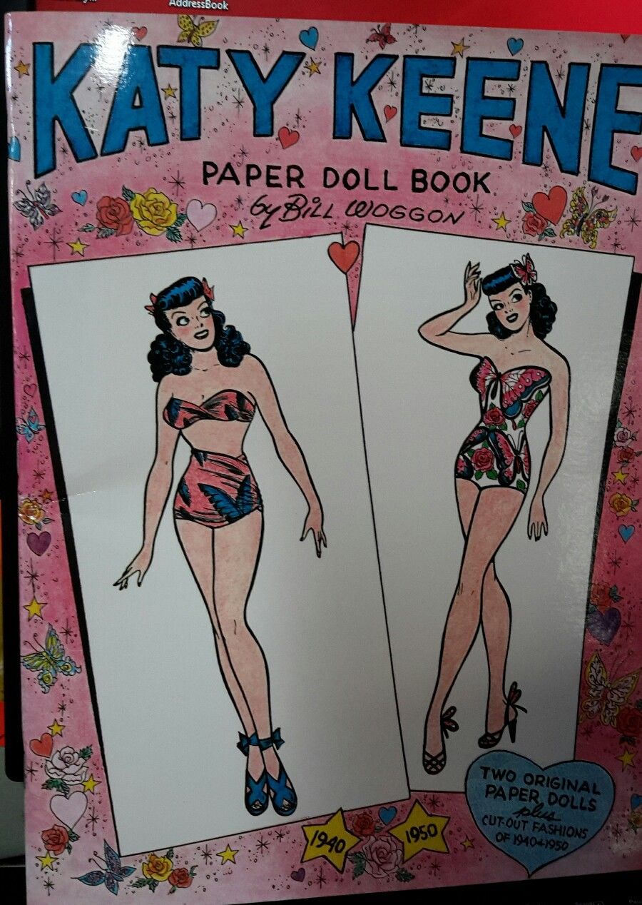 New Uncut Katy Keene Paper Doll Book 1940 1950 Two Original Dolls Bill Woggon