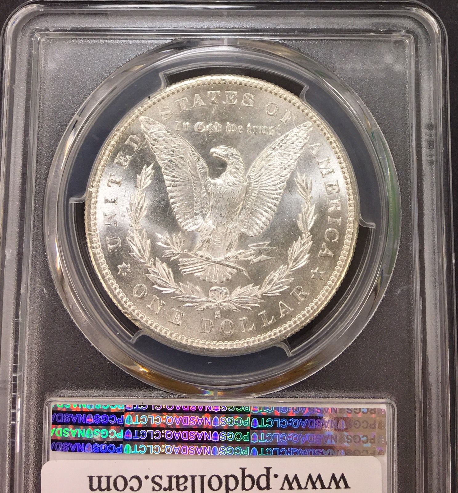 1889-S PCGS MS64 MORGAN SILVER DOLLAR!! BLAST WHITE!!