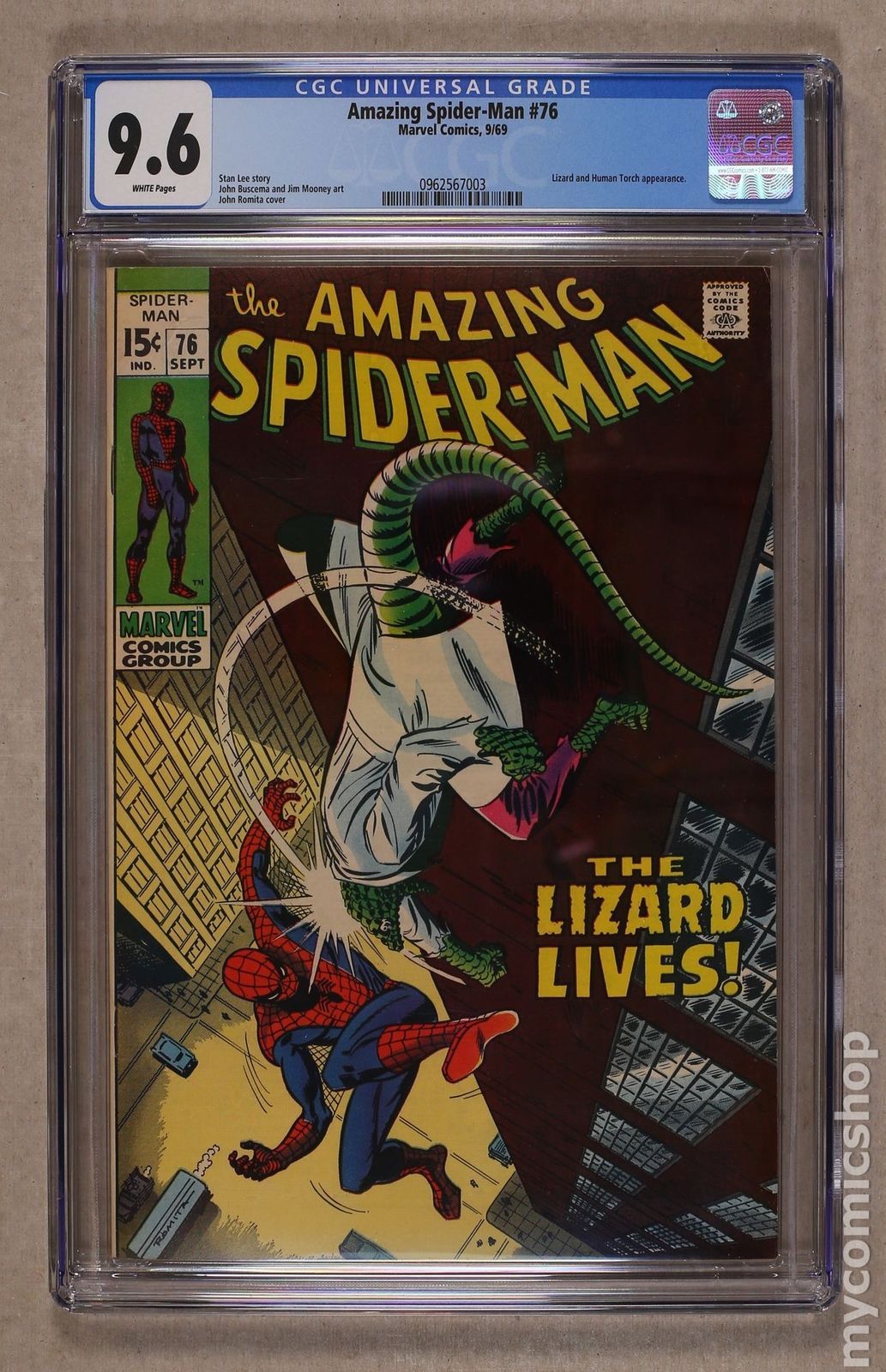 Amazing Spider-Man (1963 1st Series) #76 CGC 9.6 0962567003