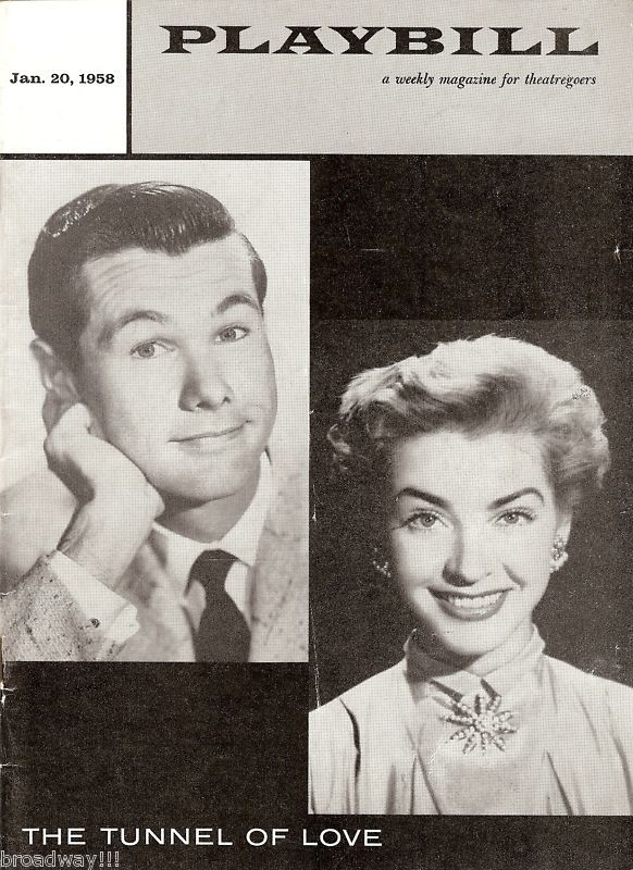 Johnny Carson "TUNNEL OF LOVE" Rare 1958 Broadway Debut