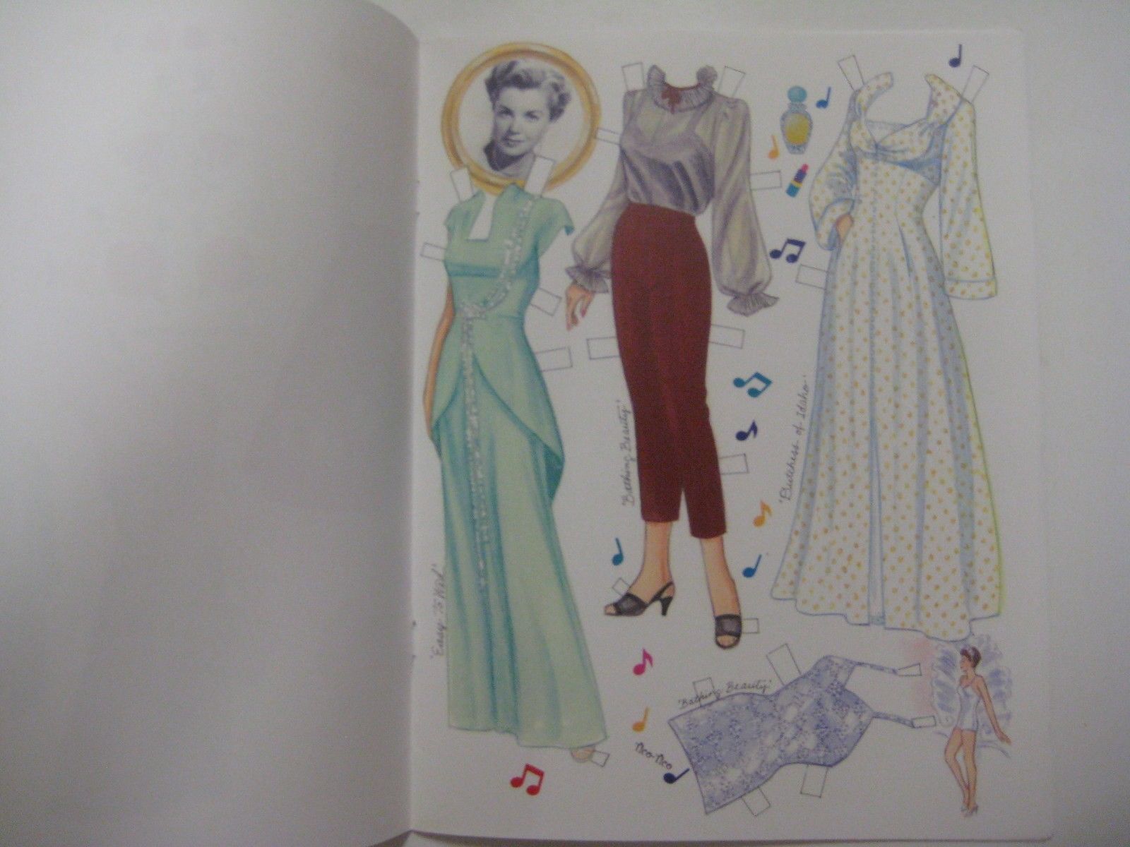 Movie Star ESTHER WILLIAMS Paper Dolls Book UNCUT 1950's Repro Marilyn Henry