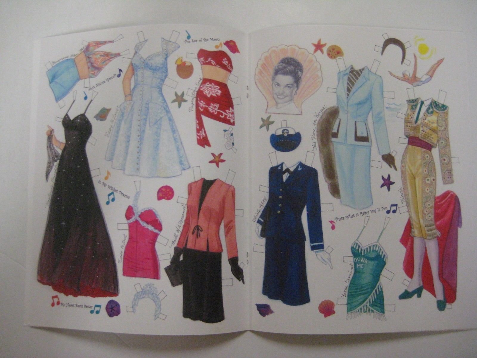 Movie Star ESTHER WILLIAMS Paper Dolls Book UNCUT 1950's Repro Marilyn Henry