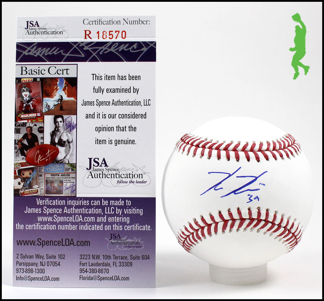 KEVIN KIERMAIER AUTOGRAPHED SIGNED RAWLINGS ROMLB MLB BASEBALL BALL RAYS JSA COA