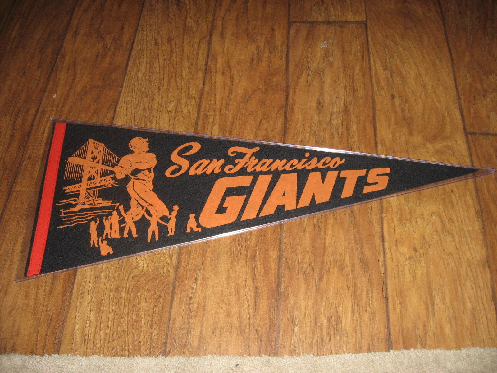 Vintage San Francisco Giants Baseball Team Souvenir Felt Pennant