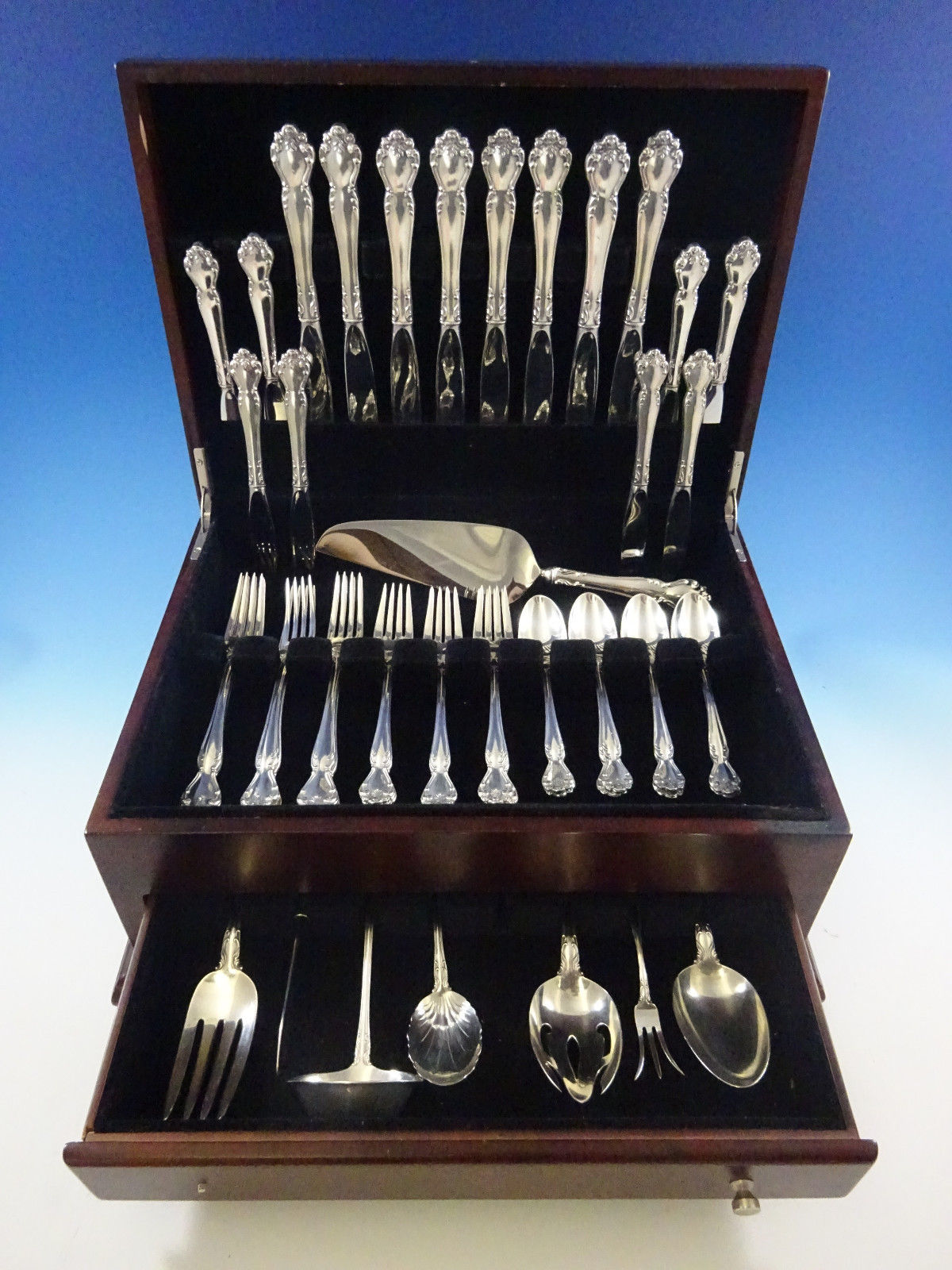 Secret Garden by Gorham Sterling Silver Flatware Set For 8 Service 48 Pieces