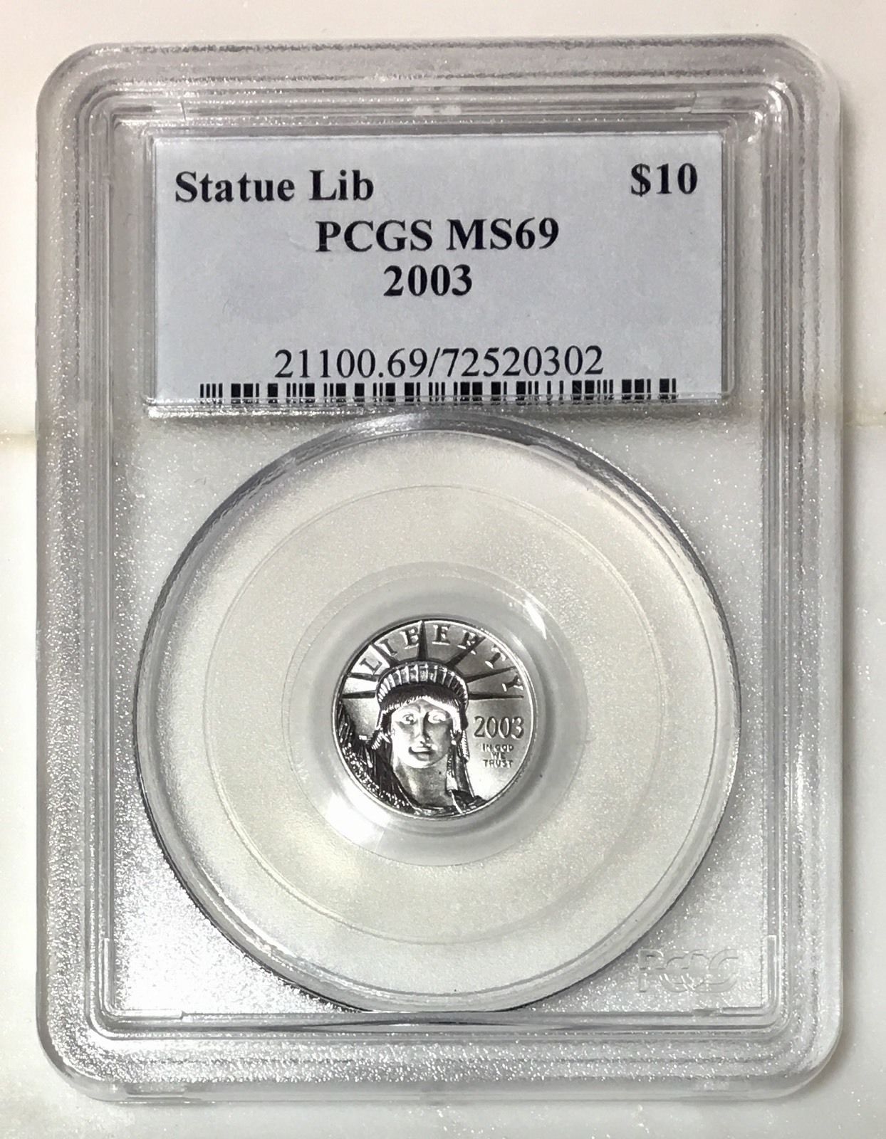 2003 Platinum Eagle $10 PCGS MS69 ***Rev Tye's Coin Stache*** #0302128
