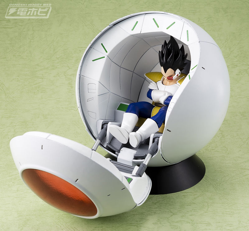 Figure rise mechanics Dragon Ball Z Vegeta Spacecraft pod set Bandai Japan DBZ