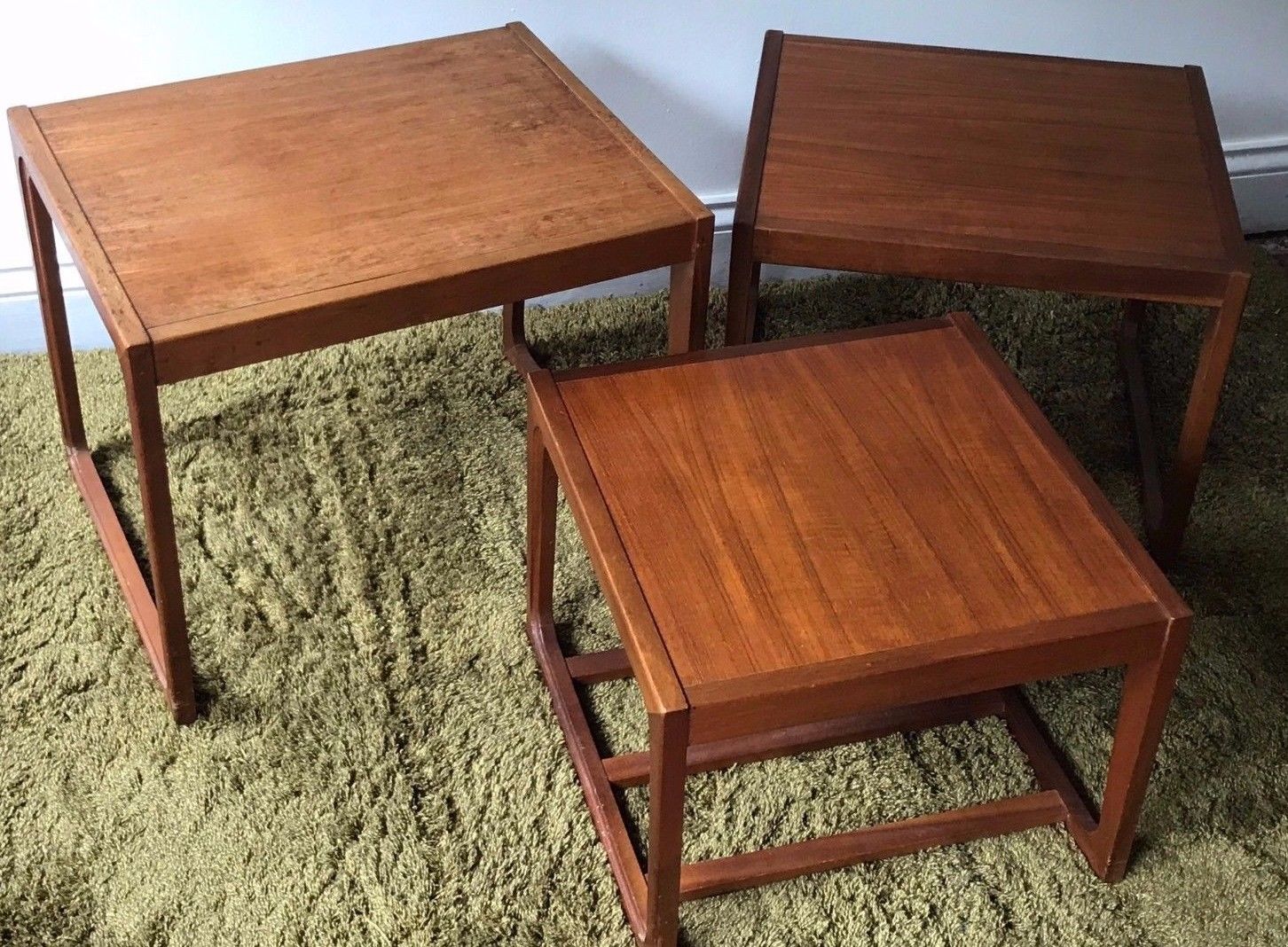 Vintage Remploy nest of tables, mid-century modern, retro coffee tables