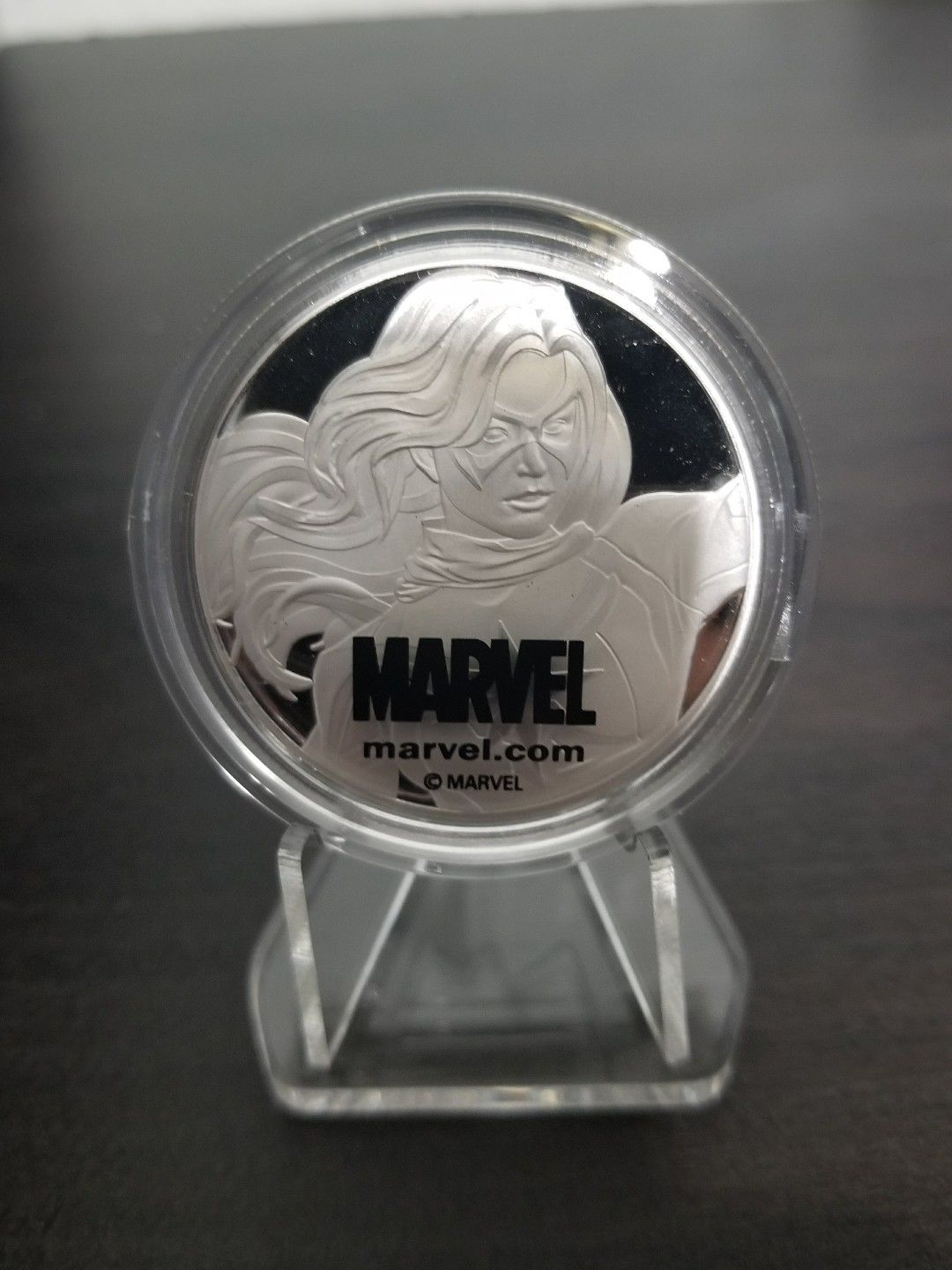 XM STUDIOS MS MARVEL SILVER COIN!! HTF!!! (SOLD OUT)