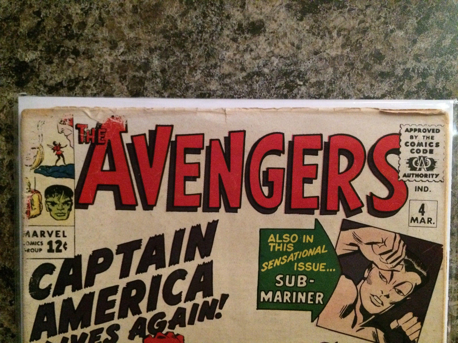 Marvel THE AVENGERS Volume 1 (1964) #4 Appearance of Captain America