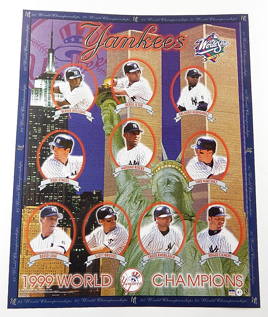 Wholesale Lot of (125) Starline NY Yankees 1999 World Series Posters 16" x 20"