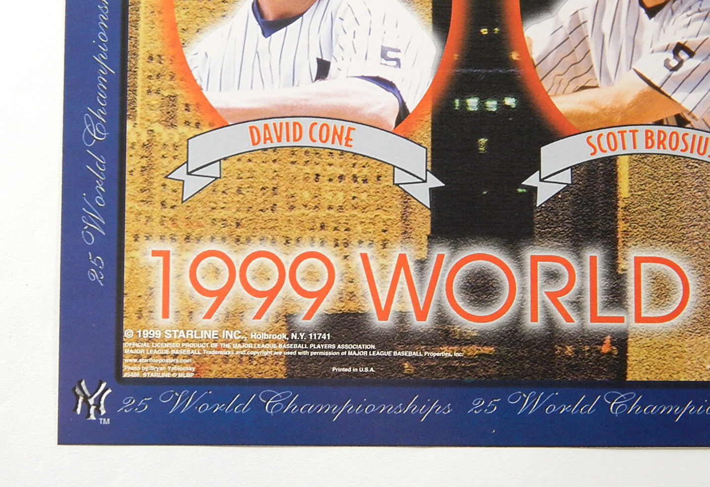 Wholesale Lot of (125) Starline NY Yankees 1999 World Series Posters 16" x 20"