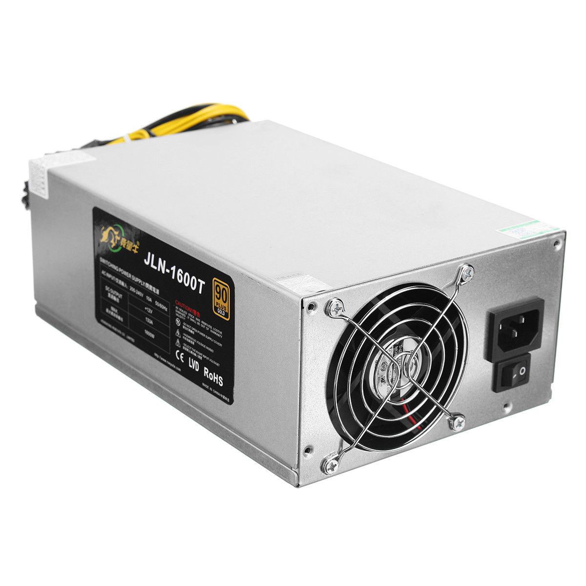 1600w 90 Plus Mining Machine Miner Power Supply For Eth Rig Bitcoin Miner S7 S9